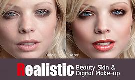 Realistic Beauty Skin & Realistic Digital Make-up