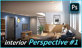 Photoshop for Architect : Interior Perspective #1