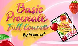 Full Course : Basic Procreate by Freya.art สอนเครื่องมือ + แบบฝึกหัดพื้นฐาน