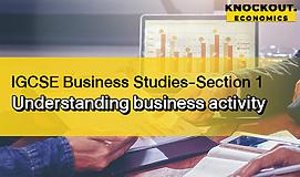 IGCSE Business Studies-Section1 Understanding business activity